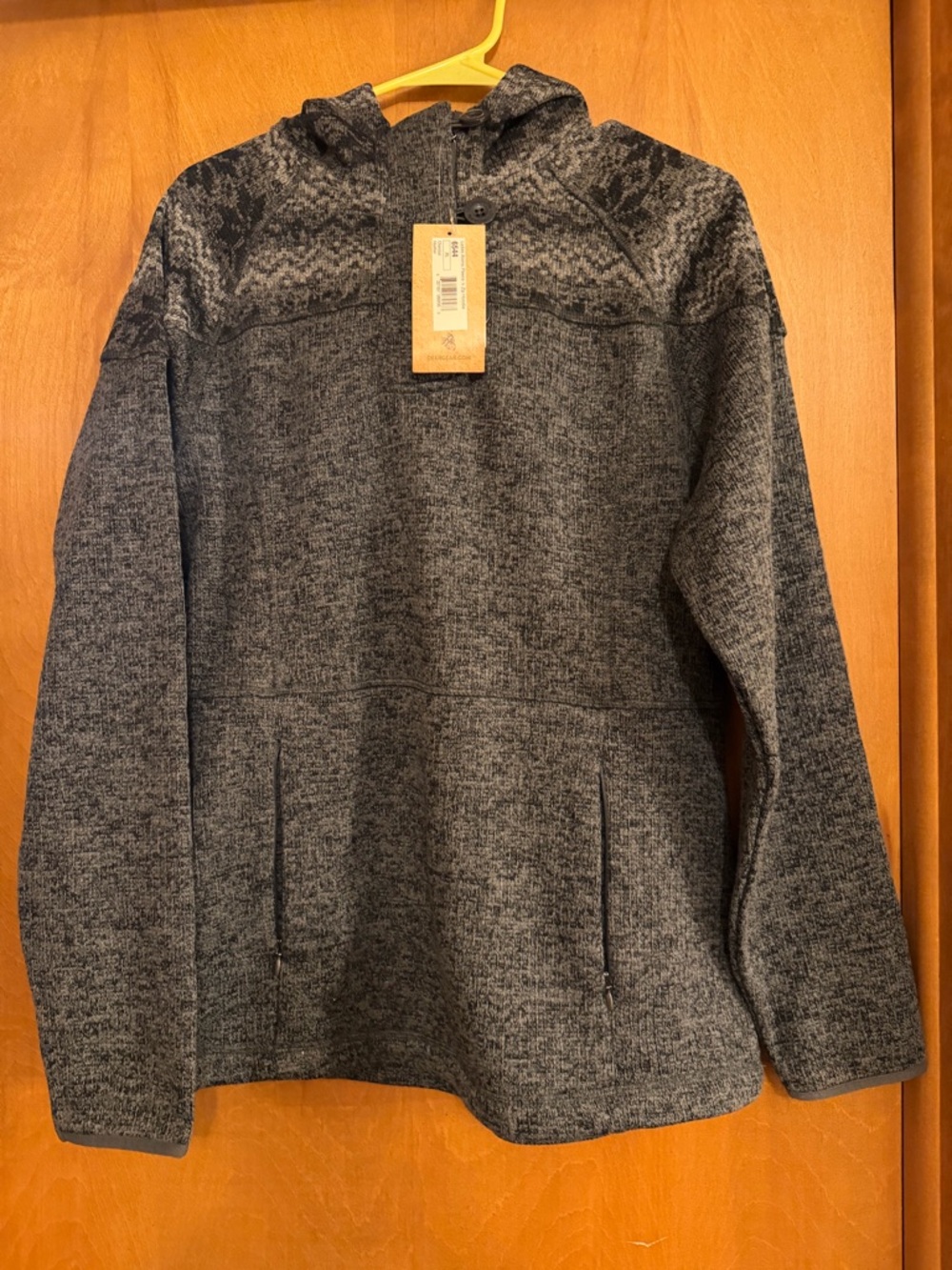 Legendary Whitetails Gray Hooded Sweater Atomic Fleece 1/4 Zip Hoodie Size XL
